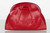 Vintage Bottega Veneta Red Karung Lucite Frame Clutch Bag