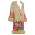 French Art Deco Couture Ivory Wool and  Silk Floral Flapper Coat, 1920s