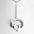 Scandinavian Modern Owe Johansson, Silver Pendant, Hopeajaloste OY.