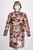 Prada Watercolor Leaves Duffle Coat Runway F/W 1999, look #32