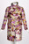 Prada Watercolor Leaves Duffle Coat Runway F/W 1999, look #32