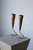 Italian Designer, Small Modernist Table Lamps, Brass, Italy, 1940s