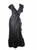 Mollie Parnis Black Ruffle dress, 1970s
