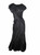 Mollie Parnis Black Ruffle dress, 1970s