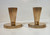 Art Deco Candlesticks in Fluted Bronze by Tinos, 1930s