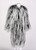 Yves Saint Laurent White Black Ostrich Feather Coat YSL Rare Documented 1960s