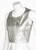 Chanel Silver Leather Cropped Vest, 1990s