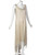 Halston Couture Pastel Rainbow Hand Beaded -Sequin Silk Dress Gown, 1970s