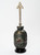 Monumental 1950s Italian Metallic Jewel Glaze Ceramic Lamp