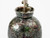 Monumental 1950s Italian Metallic Jewel Glaze Ceramic Lamp