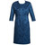 Balenciaga Edition Couture Sapphire Blue MatelassÃ© Princess Seam Evening Coat