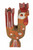 Folk Art Rooster Candle Holders