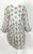 Galanos Floral Dot print Billow Sleeve Cut-Out Silk Cocktail Dress, 1970s
