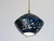 Italian 1960s Indigo Ceramic Sphere Chandelier
