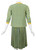 1960s Tiziani Couture by Karl Lagerfeld Lemon Silk Print Dress and Vest Set