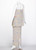 ChloÃ© by Karl Lagerfeld Grey Floral Silk Maxi Dress, 1980s