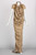 Junya Watanabe Comme des Garcons Floral Gold Chain Cut Out Back Dress, 2008