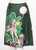 Prada Fairy James Jean Emerald Green Print Silk Skirt, 2008