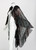 Saint Laurent Black Silk Metallic Dot Ruffle Cape Blouse Top Runway 2018