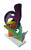 Whirligig, Abstract Sculpture, Brightly Colored Intertwined Geometric Form