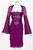 Gucci Tom Ford Purple Silk Dress Runway F/W 2004 Look #27