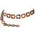 Yves Saint Laurent Tortoise Lucite Belt Necklace YSL, 1970s