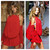 Dolce & Gabbana Runway Ad Campaign Red Mini Dress Ruched Arm Bands, 2003