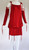 Dolce & Gabbana Runway Ad Campaign Red Mini Dress Ruched Arm Bands, 2003