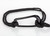 Vintage Black Rope Tassel Plastic Statement Belt attributed YSL