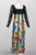 Chanel Lace and Striped Camellia Empire Dress S/S 1988