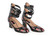 Valentino Love Blade Black Crystal embellished Ankle Strap Pumps Size 37
