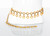Yves Saint Laurent Marbled Yellow Bakelite Gold Link Belt Necklace, 1970s