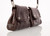 Prada Brown Alligator Embossed Silver Hoop Bag, 2000