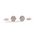 Ear Studs Earrings Diamond White Gold