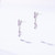 Diamond Kunzite and Pink Sapphire White Gold 18 Karat Earrings