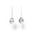 Earrings Pearl Drop White Gold