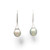 Earrings Pearl Drop White Gold