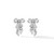 1960s Bow Diamond Platinum Earrings