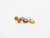 Scrives Tanzanite Pink Tourmaline 22 karat Gold Earrings