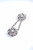 Antique Pendant Rose Cut Diamond Silver Gold