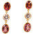 Scrives Purple Tourmaline Morganite 22 karat Gold Earrings
