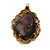 Opal in Its Natural Matrix in 750 Yellow Gold, Black Opal, Yellowgold