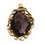 Opal in Its Natural Matrix in 750 Yellow Gold, Black Opal, Yellowgold