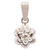 Diamond Flower White Gold Pendant
