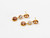 Scrives Orange Peach Tourmaline Morganite 22 karat Gold Earrings