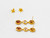 Scrives Orange Peach Tourmaline Morganite 22 karat Gold Earrings