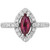 GIA Certified Natural No Heat 1.01 Carat Ruby Diamond Cocktail Ring