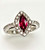 GIA Certified Natural No Heat 1.01 Carat Ruby Diamond Cocktail Ring