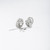 1940S Art Deco Diamond and Platinum Ear Clips Earrings