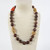 Fabulous Antique Tibetan Natural Amber Coral and Gold Beads Heirloom Necklace